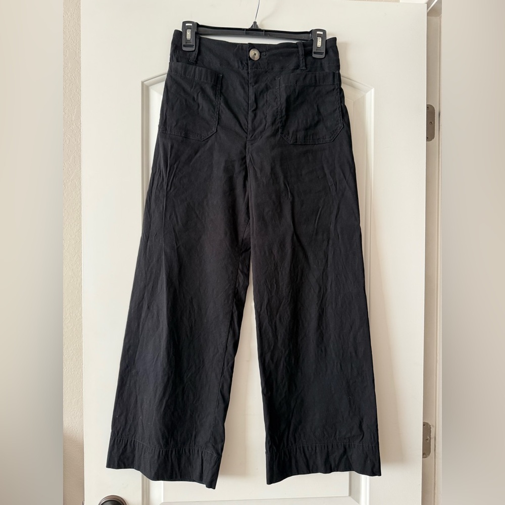 The Colette Cropped Wide Leg Pants Maeve by Anthropologie
